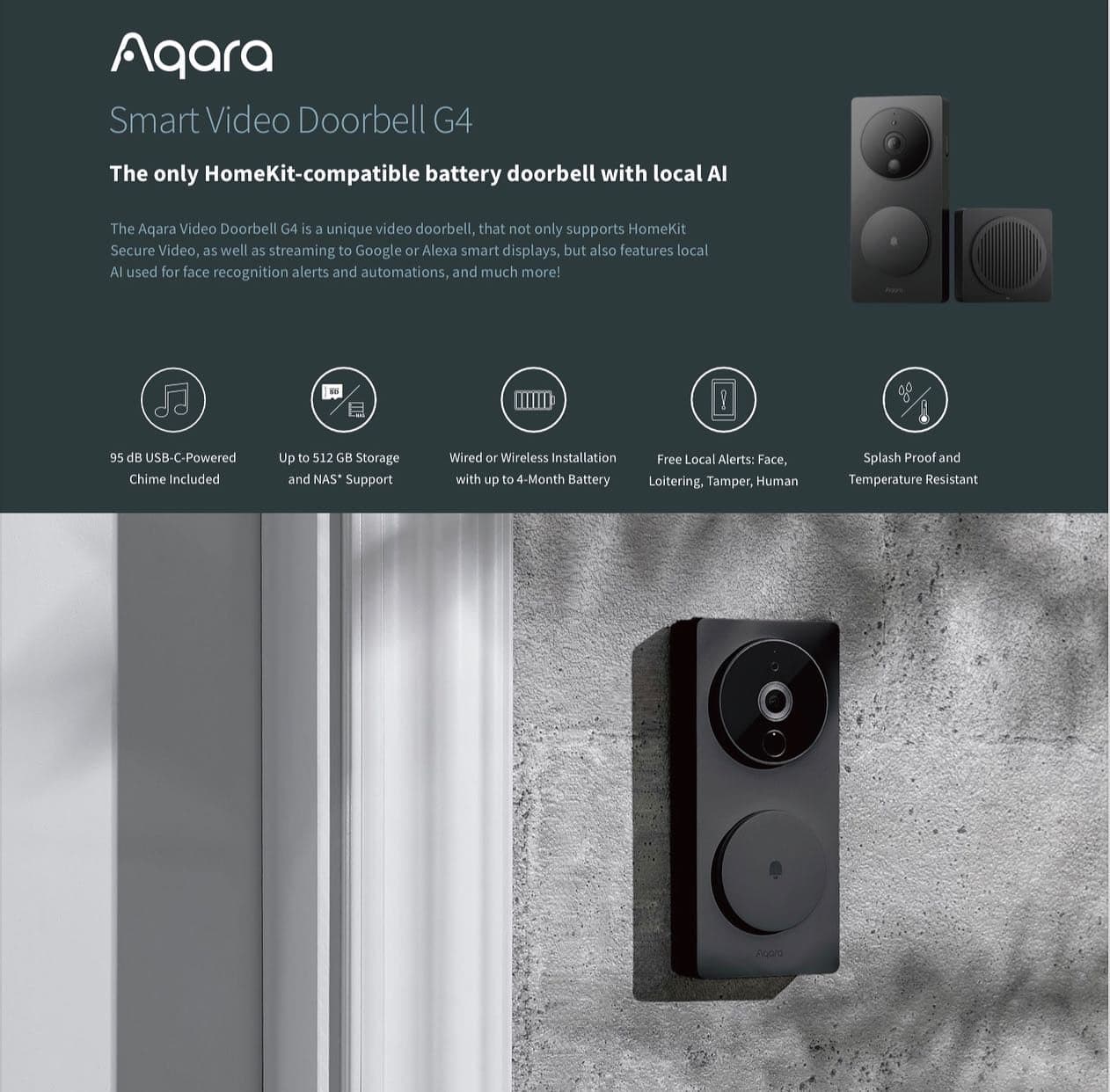 Aqara Smart Video Doorbell G4 — detail 2
