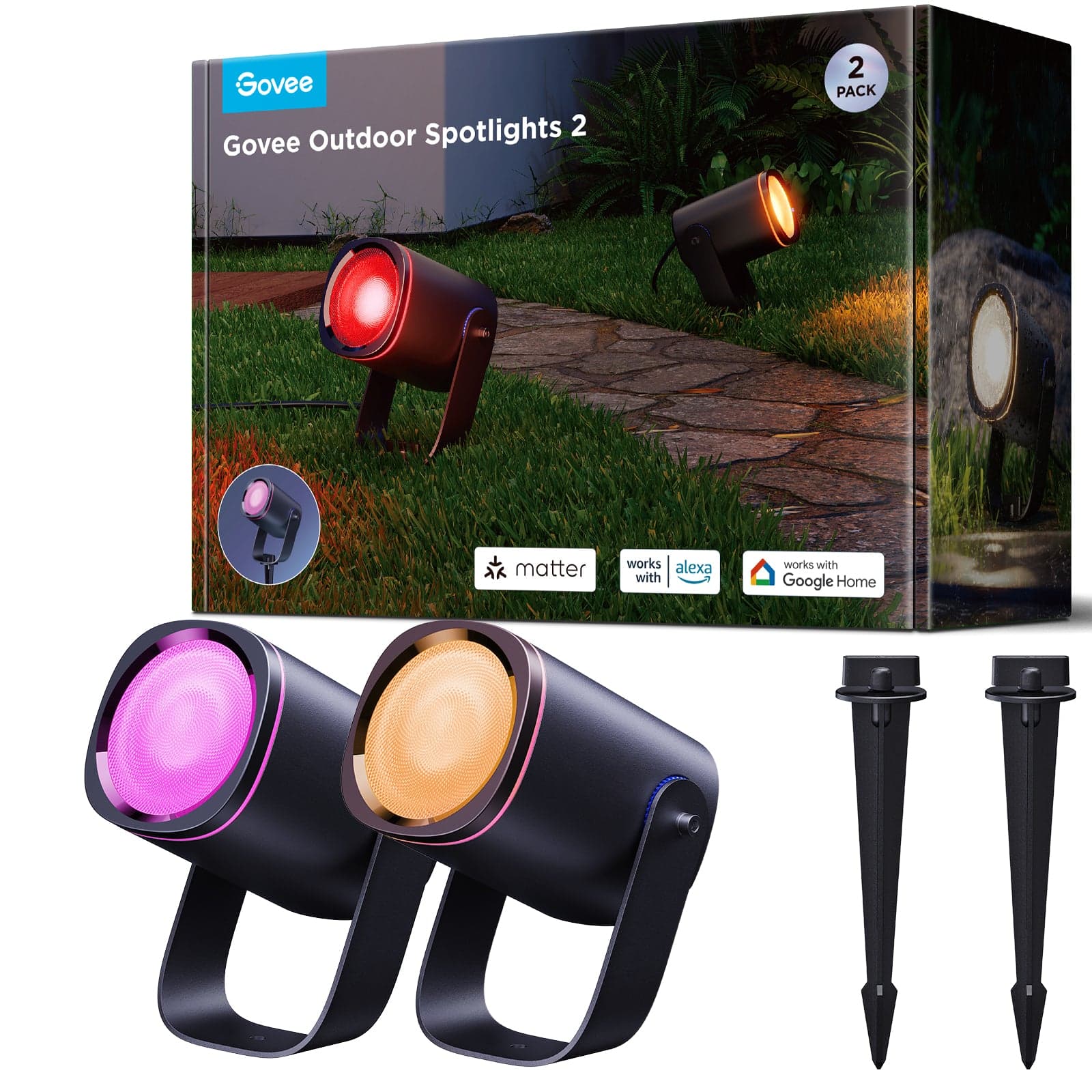 Govee Outdoor Spotlights 2 — detail 1