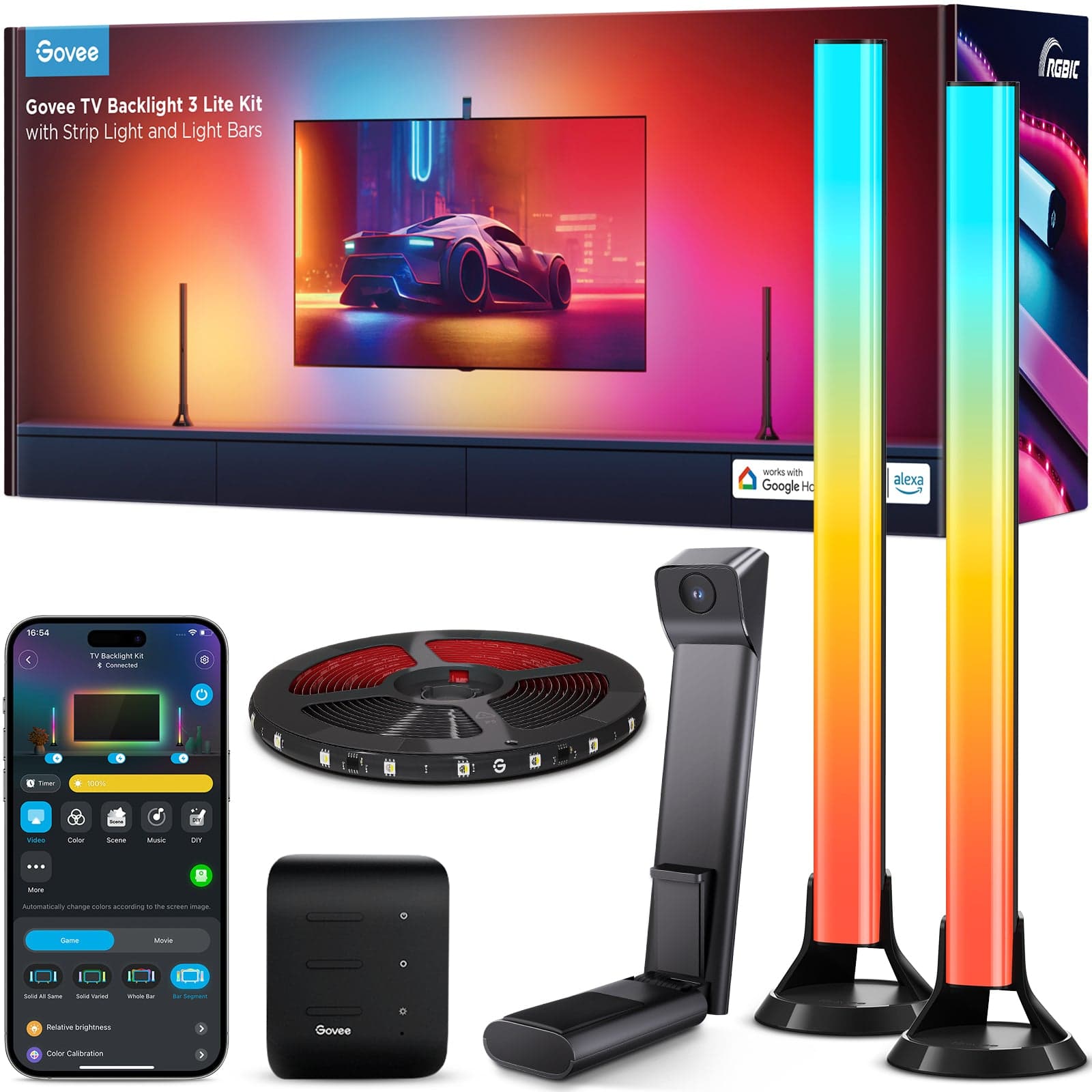 Govee TV Backlight 3 Lite Kit With Strip Light and Light Bar — detail 1