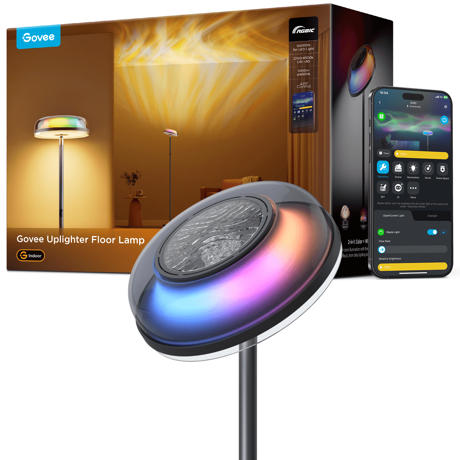 Govee Uplighter Floor Lamp — detail 1